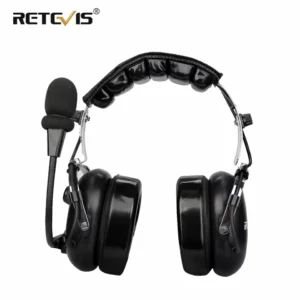 2 Pin Binaural Noise Reduction Aviation Headphone Walkie Talkie Headset Headphone For Kenwood For Baofeng UV-5R For Retevis