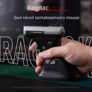 For RAGNOK ErgoStrike 7 Wireless/Wired Gaming Mouse 26000DPI Recoil Feedback Vertical Ergonomic for FPS PC