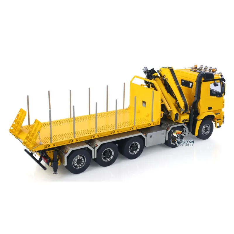 1/14 Hydraulic RC Flatbed Timber Car 10x10 Remote Control Crane Dump Truck Model - Image 5