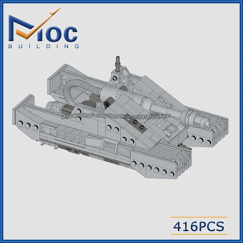 MOC Building Blocks Space Movie Series Imperial Assault Tank Model DIY Assemble Bricks Creative Toys Collection Display Gifts - Image 4