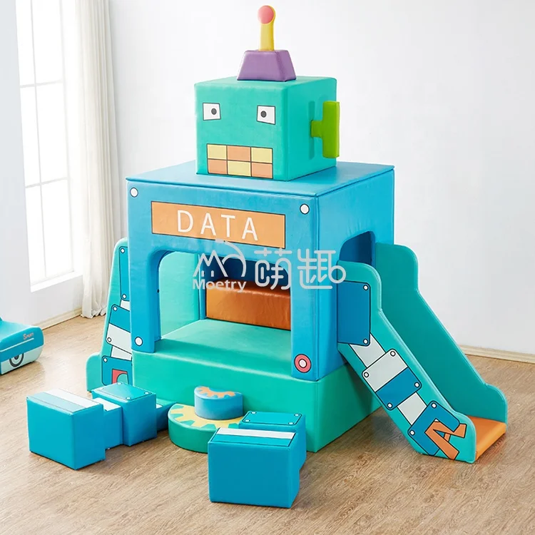 kf-Sffc662185846433d97042ffa9b3f74ffR Moetry New Design Robot Soft Playground Indoor Soft Play Equipment for Kindergarten Daycare Activity Center - Image 6