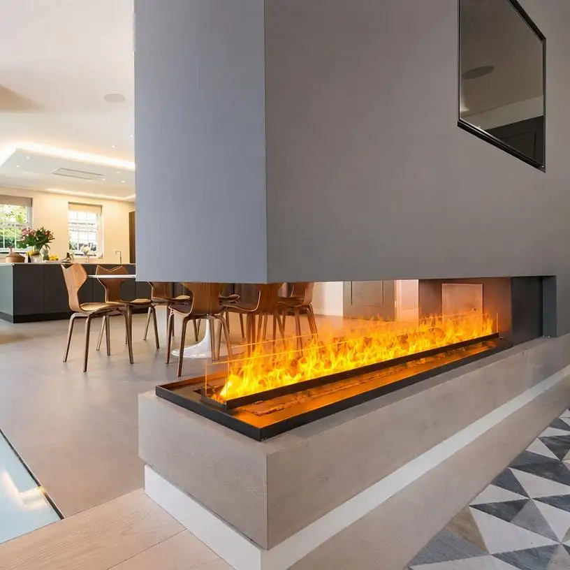 Clearance Products Recessed 3D Mist Water Vapor Fireplace Insert Realistic Steam Flame Zero Smoke Smart Indoor TV Wall Decor Electric Fireplace